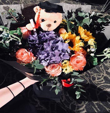 A bouquet of flowers